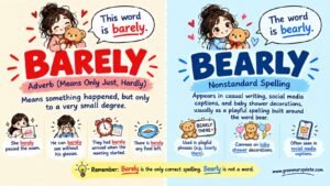 Bearly Or Barely: What Is The Correct Word, And What Does It Actually Mean?