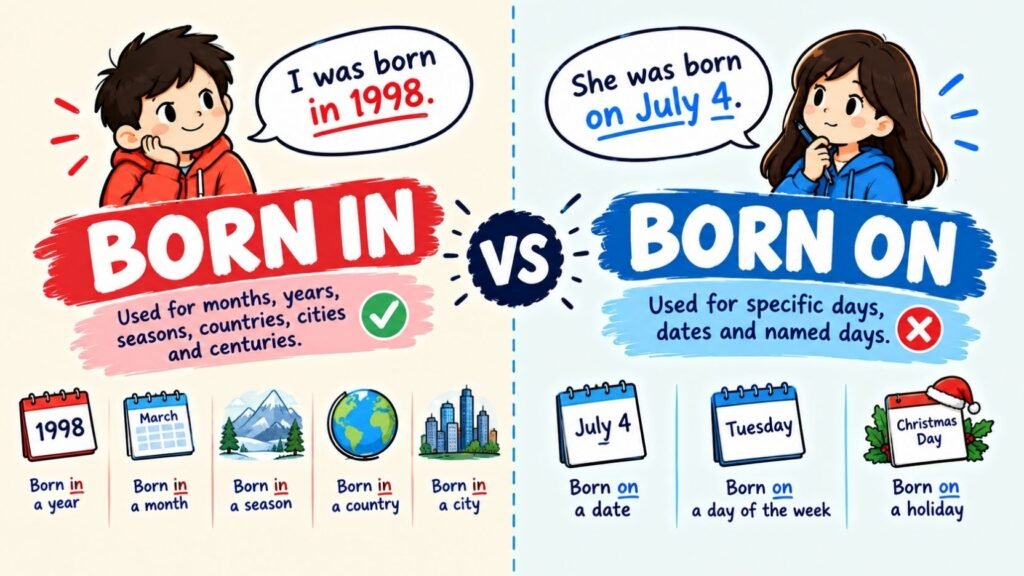 Born In Or Born On: Which One Is Correct?