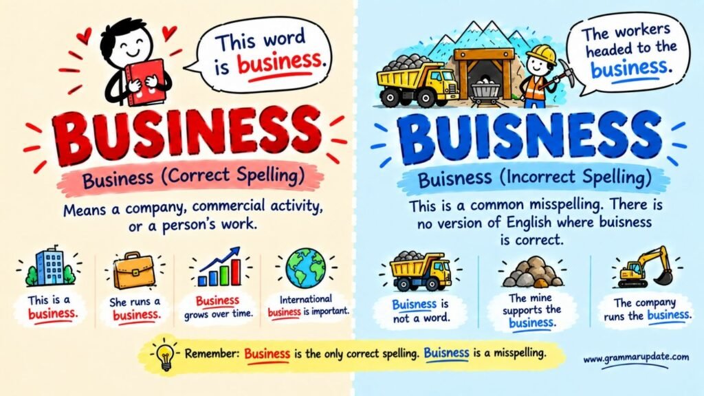 Buisness Or Business: Which Spelling Is Correct?