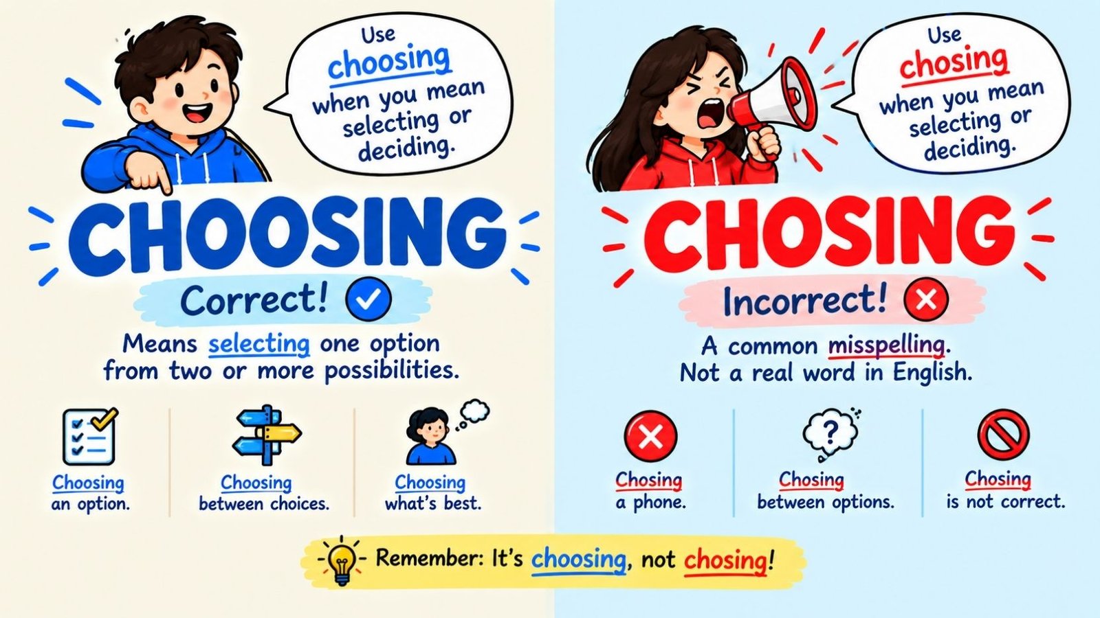 Choosing Or Chosing: Which Spelling Is Correct?