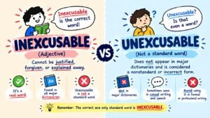 Inexcusable Vs Unexcusable: Meaning, Grammar, And Which One Is Actually Correct