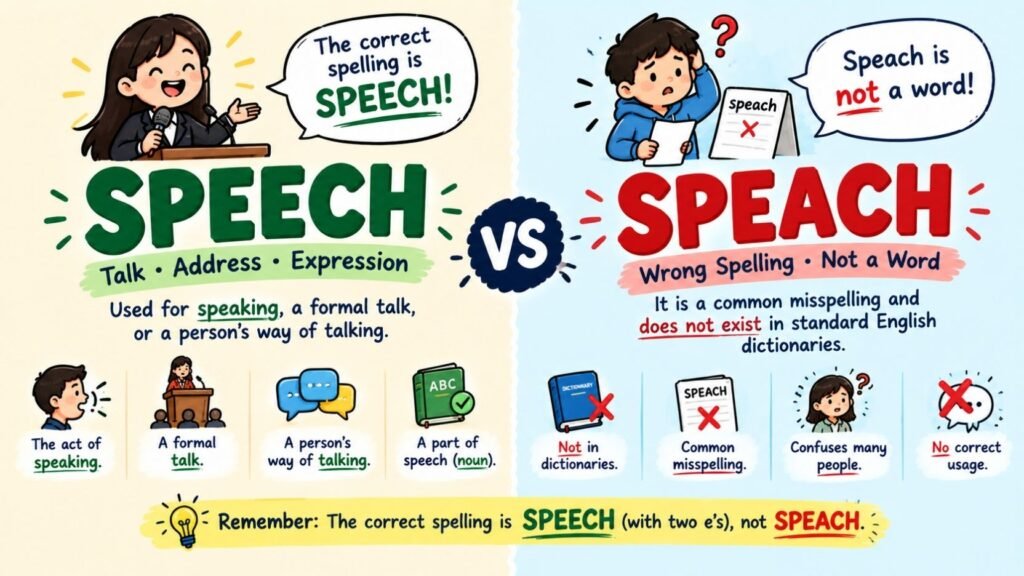 Speach Or Speech: Which Spelling Is Correct?