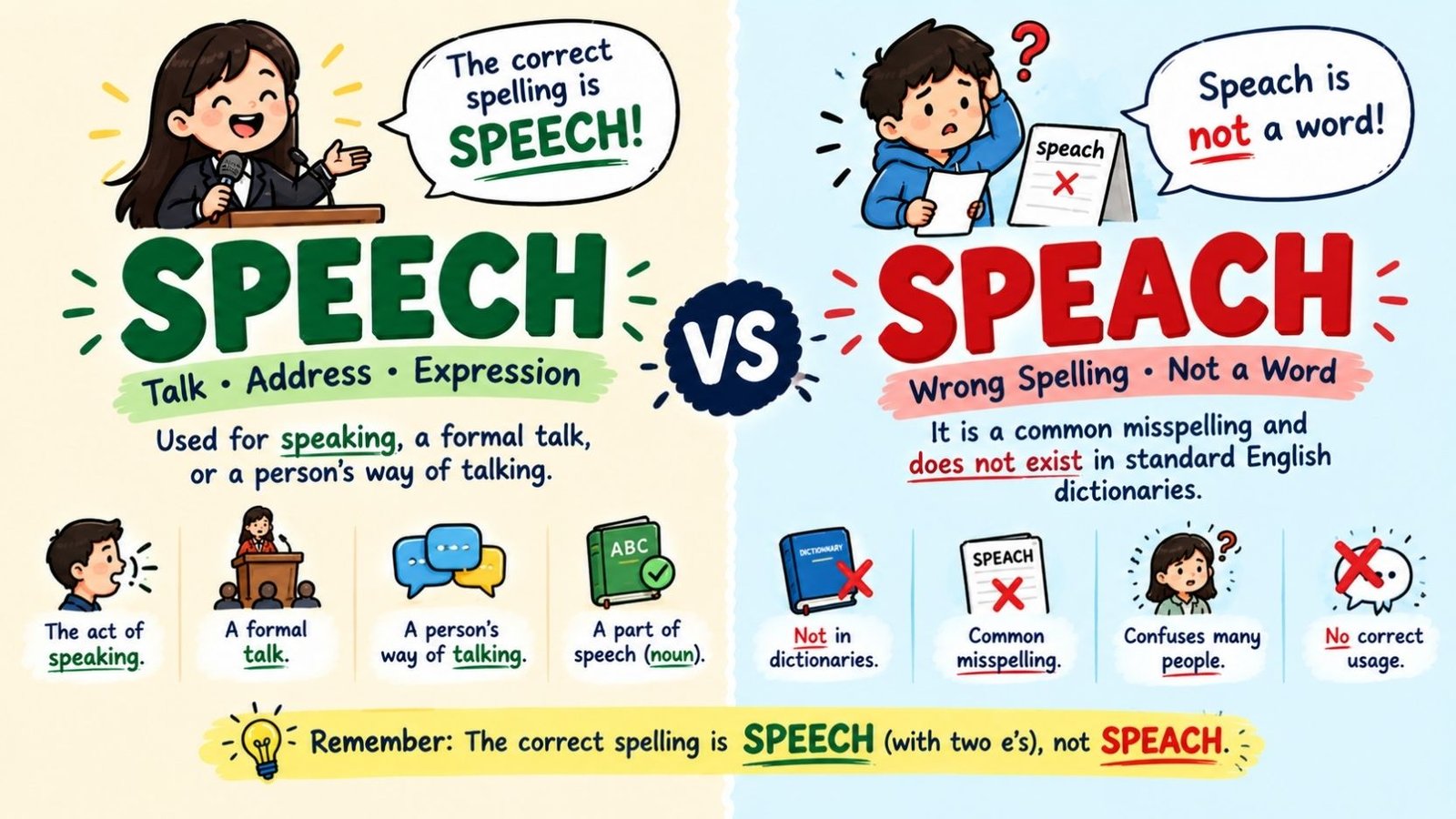 Speach Or Speech: Which Spelling Is Correct?