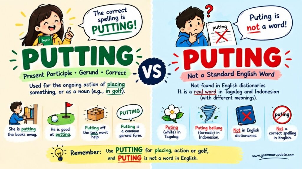 Puting Or Putting: Which Spelling Is Correct?