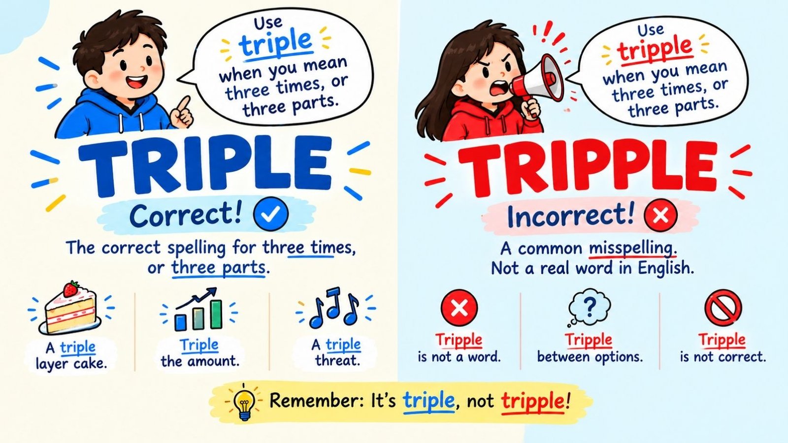 Triple Vs Tripple: What Is the Correct Spelling And Meaning?