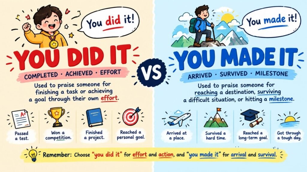 You Did It Vs You Made It: Meaning, Grammar And When To Use Each