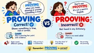 Prooving Or Proving: Which Spelling Is Correct?