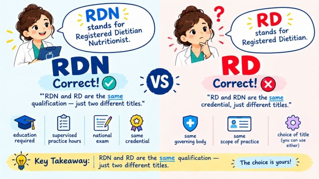 RDN Vs RD: What Is The Real Difference Between These Two Credentials?